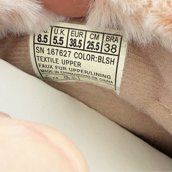 NWT Skechers Cozy Campfire Slipper Boots Faux Fur in Blush, Size 8.5 - Picture 9 of 9